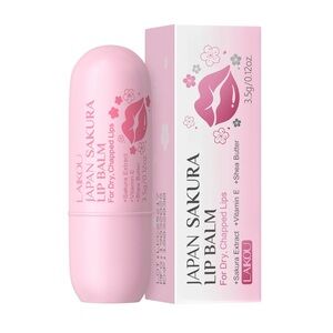 NIB Sakura Lip Balm - for dry rough lips- Sakura extract, vit E & shea butter